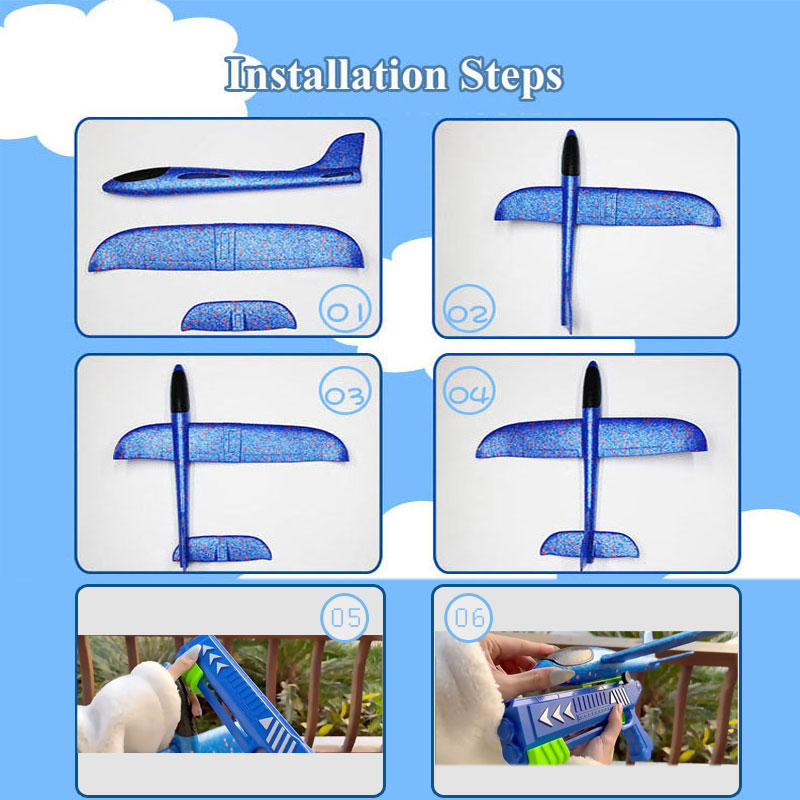 HH Kids 24/34cm Foam Plane Lau - огляд і ціна Catapult Launcher Toy